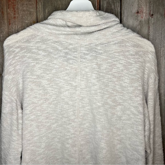 Prana Frieda Slub Knit Funnel Neck Pullover Tunic Sweater Oatmeal Medium - Picture 9 of 15